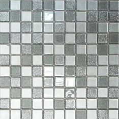 Bonapart Стекло Shine Silver 30x30 / Бонапарт Стекло Шайн Сильвер 30x30 